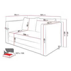 Canapea modula Mirjan24 Barbrio/Nopiko (Gray) Thumb