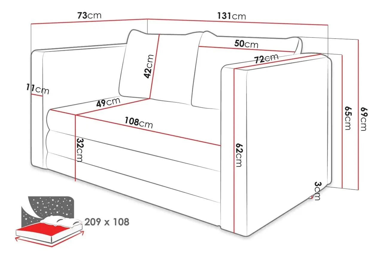 Canapea modula Mirjan24 Barbrio/Nopiko (Gray) - 2