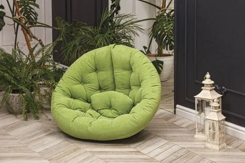 Fotoliu modular Олмеко Forest (Velor Lime Texture)