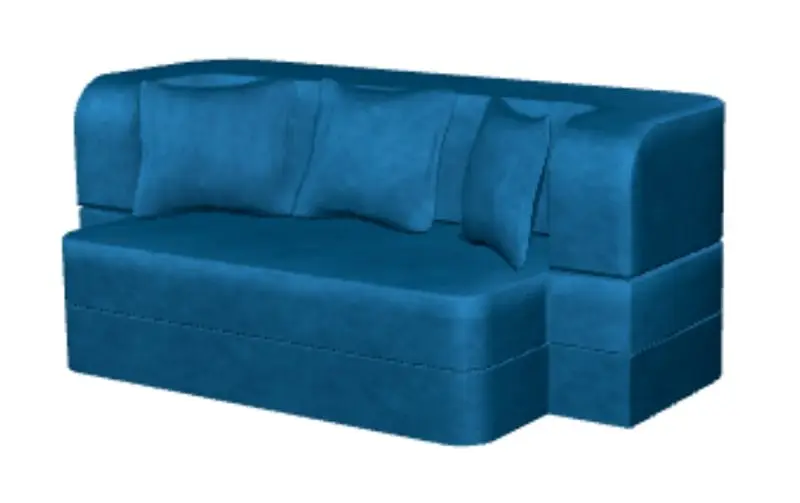 Canapea modula Tiara Caprice-3 Extra 140x200 (Blue)