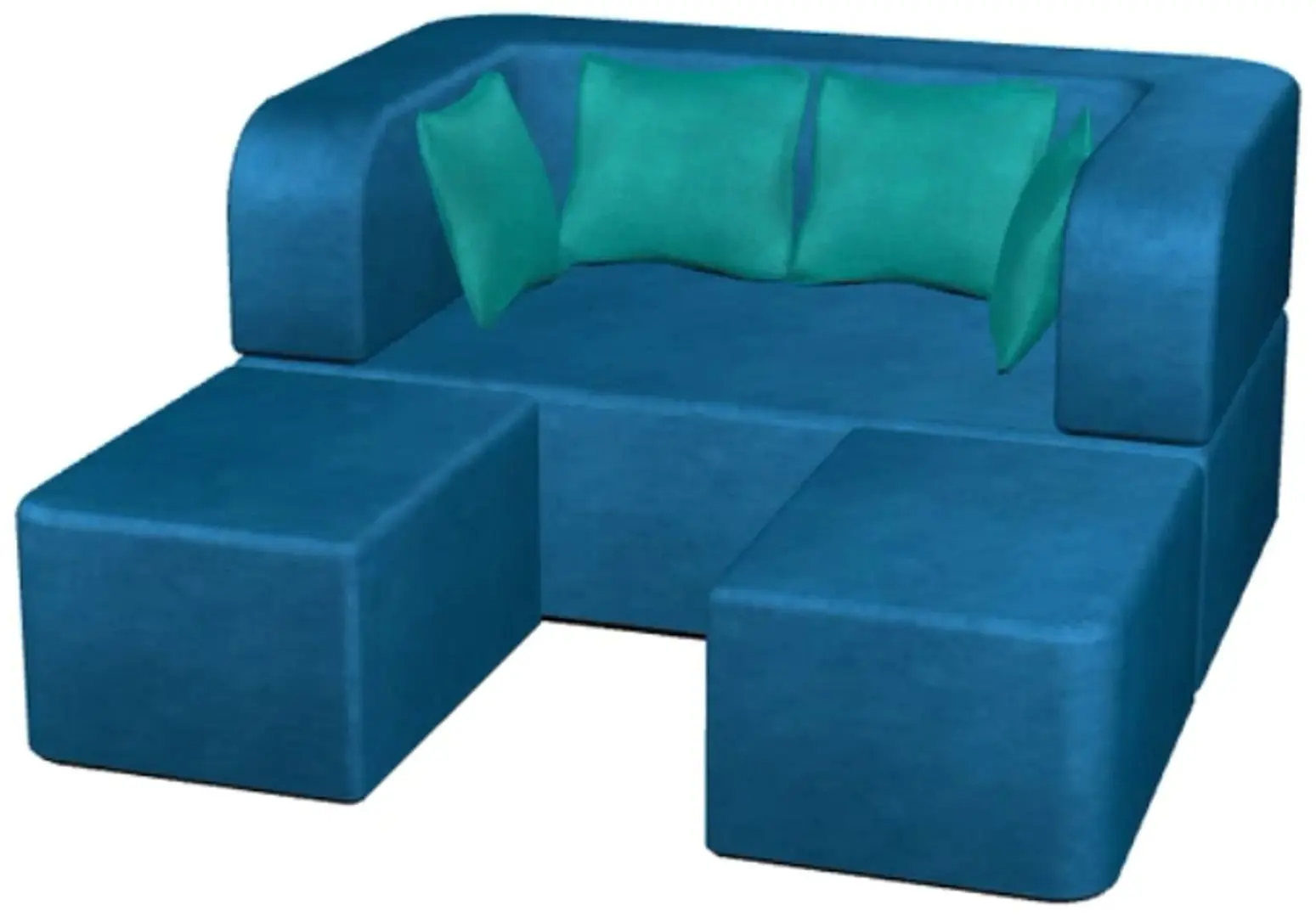 Canapea modula Tiara Caprice-4 Extra 160x200 (Sea Wave) - 5