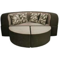 Canapea modulara Tiara Coliseum 200 (Dark Khaki/Beige)