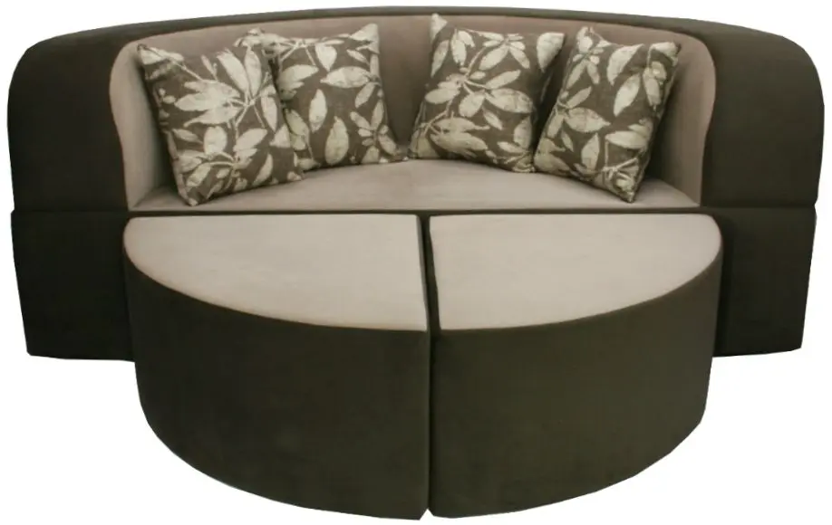 Бескаркасный диван Tiara Coliseum 200 (Dark Khaki/Beige)