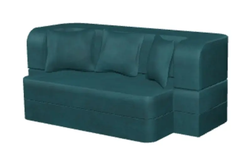Canapea modula Tiara Caprice-3 Extra 140x200 (Green)