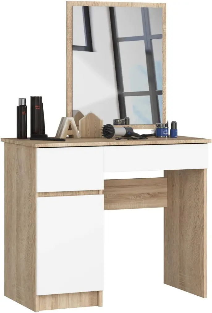 Masa de toaleta Akord CLP P-2/SL Left PK (Sonoma Oak/White) - 2