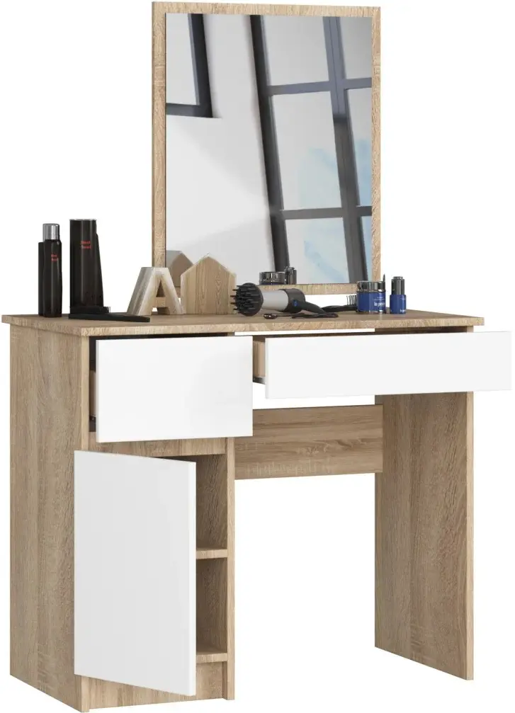 Masa de toaleta Akord CLP P-2/SL Left PK (Sonoma Oak/White) - 3