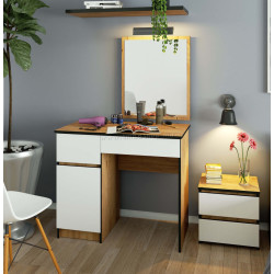 Masa de toaleta Akord P-2/SL 500x600 Left (Craft Oak/White)