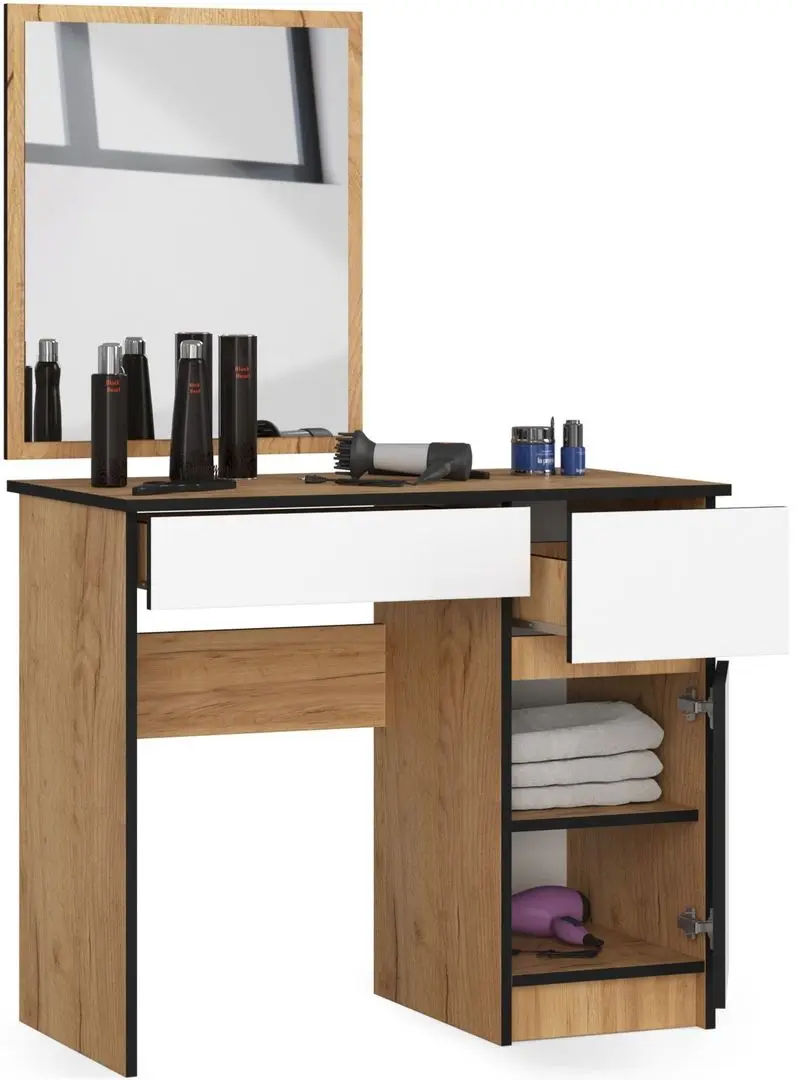 Masa de toaleta Akord P-2/SL 500x600 Right (Craft Oak/White)