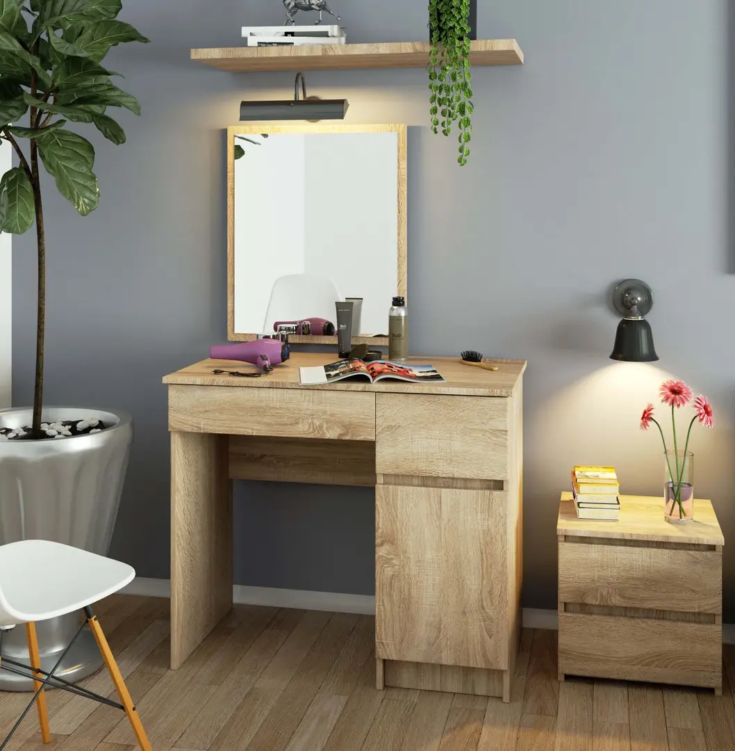 Masa de toaleta Akord P-2/SL 500x600 Right (Sonoma Oak)