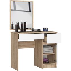 Masa de toaleta Akord P-2/SL 500x600 Right (Sonoma Oak/White) Thumb