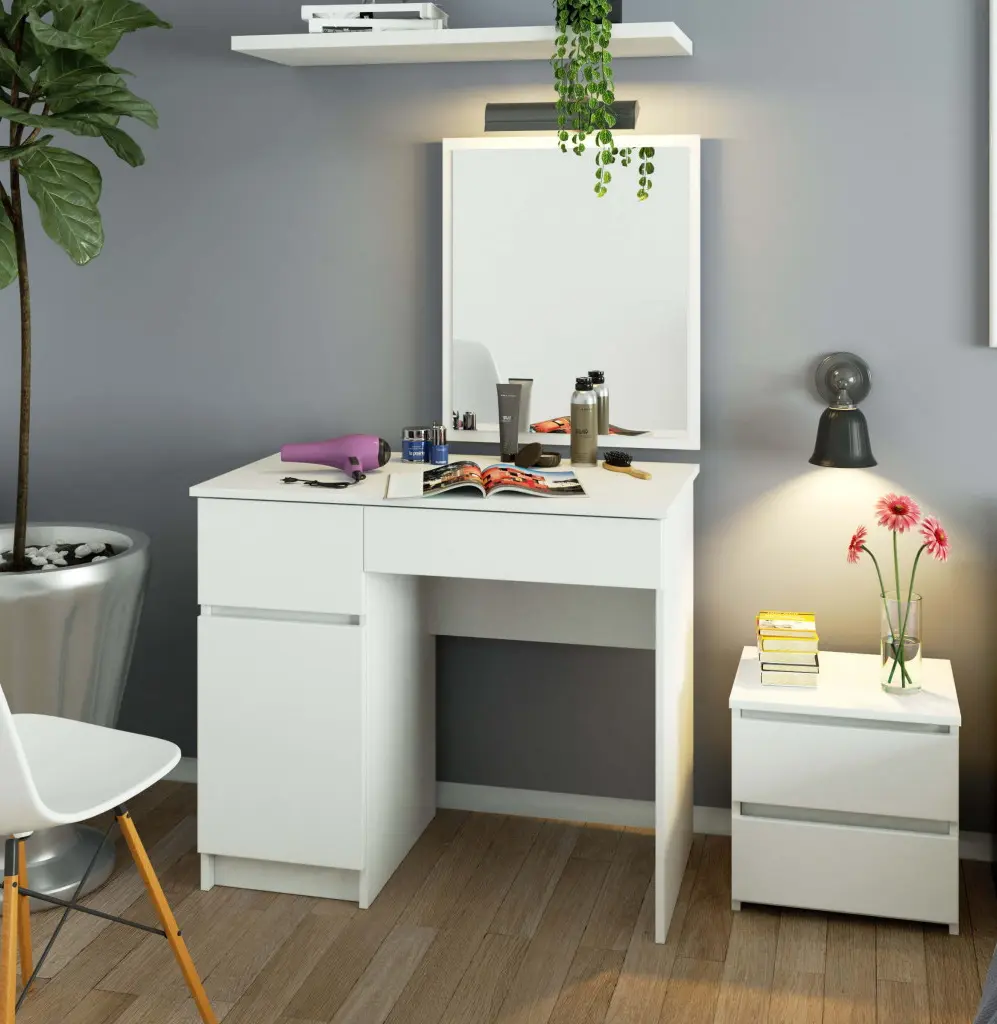 Masa de toaleta Akord P-2/SL 90/500x600 Left (White)