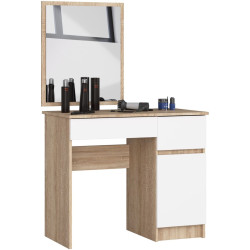 Masa de toaleta Akord P-2/SL 90/500x600 Right (Sonoma Oak/White) Thumb