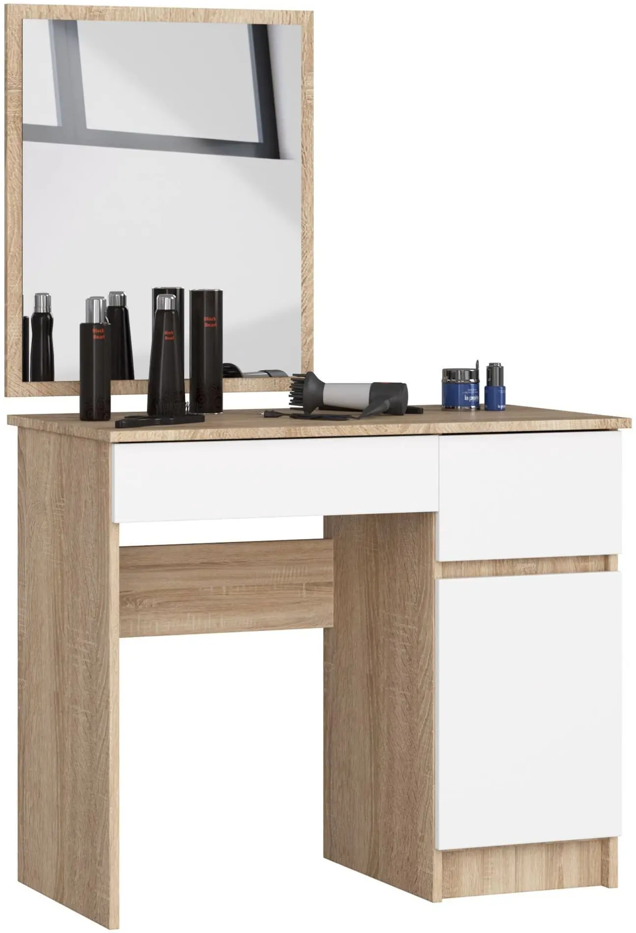 Masa de toaleta Akord P-2/SL 90/500x600 Right (Sonoma Oak/White) - 4