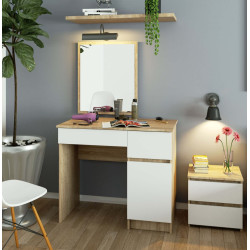 Masa de toaleta Akord P-2/SL 90/500x600 Right (Sonoma Oak/White) Thumb