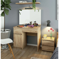 Masa de toaleta Akord P-2/SL 900x600 Left (Sonoma Oak)