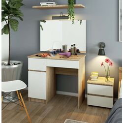 Masa de toaleta Akord P-2/SL 900x600 Left (Sonoma Oak/White) Thumb