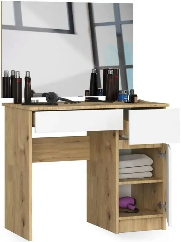 Masa de toaleta Akord P-2/SL 900x600 Right (Artisan Oak/White) - 2