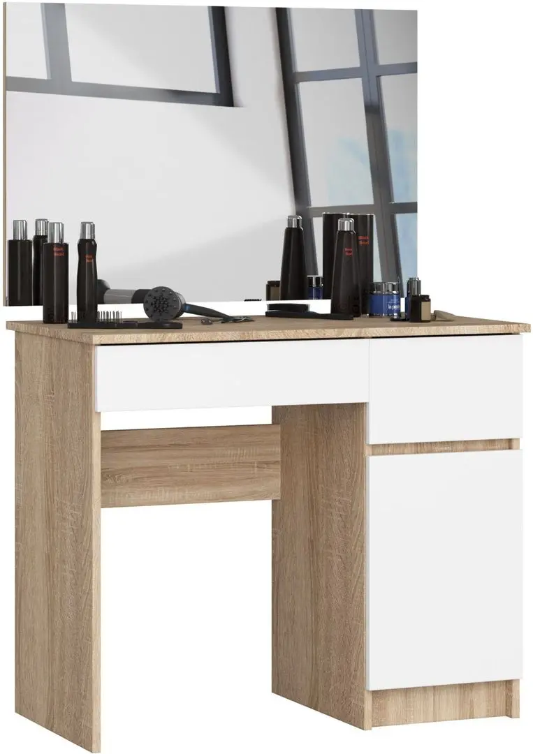 Masa de toaleta Akord P-2/SL 900x600 Right (Sonoma Oak/White)