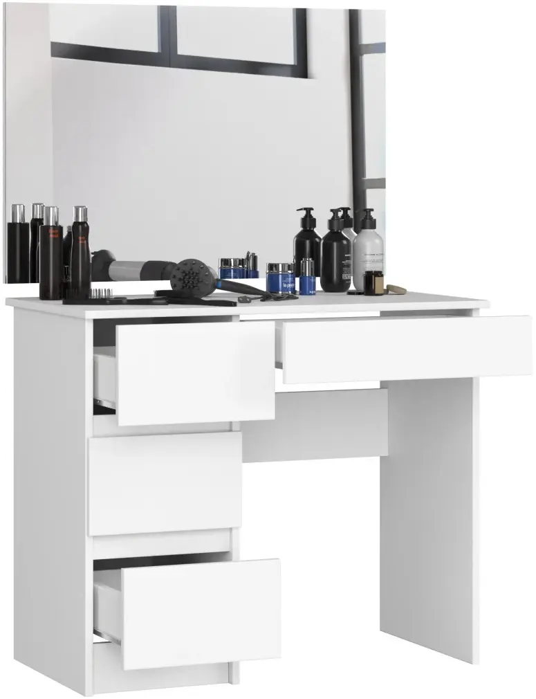 Masa de toaleta Akord T-6/SL CLP PK 900x600 Left (White) - 3