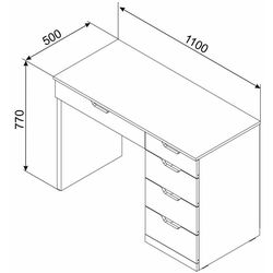 Masa de toaleta Ambianta Joly Thumb