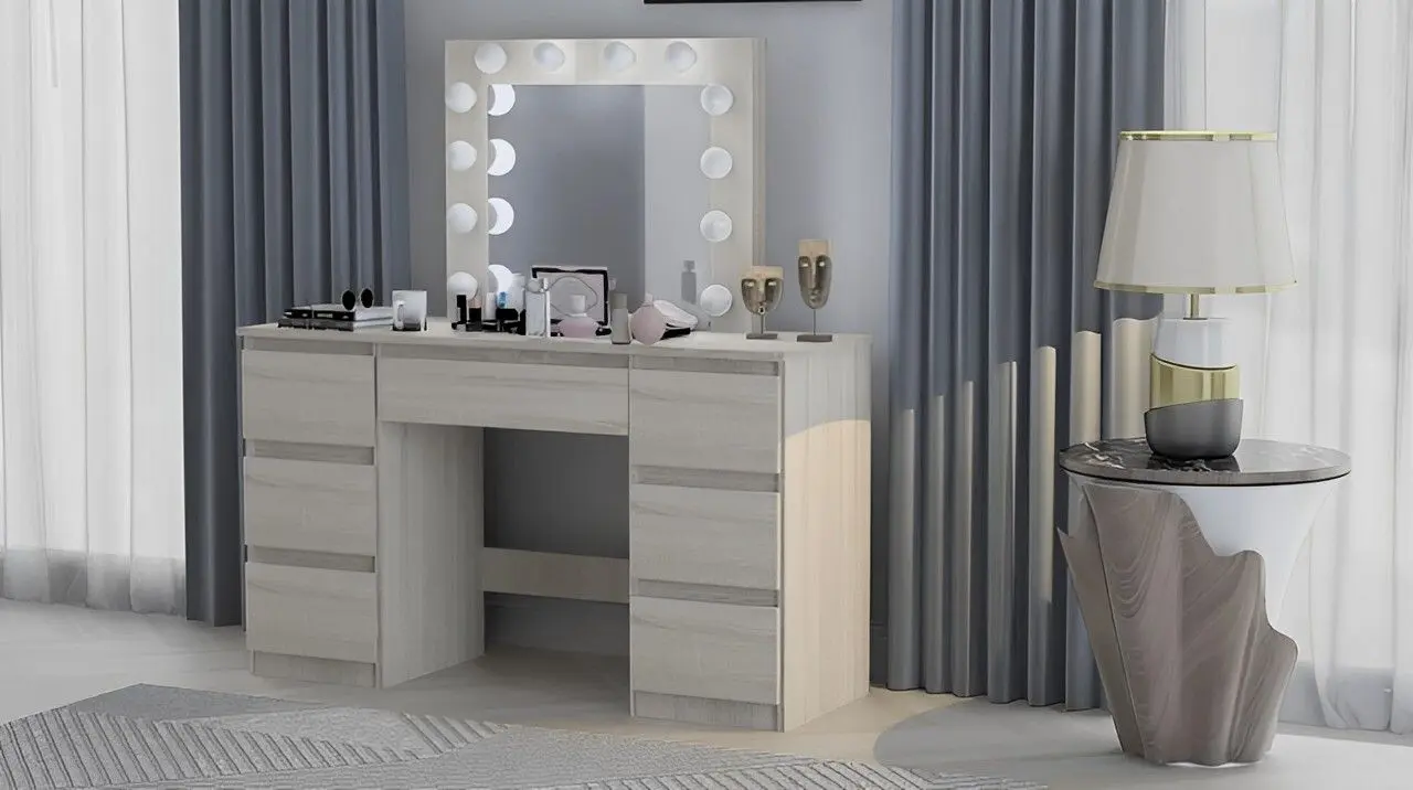 Masa de toaleta cu iluminare Artool Vanessa (Oak) - 2