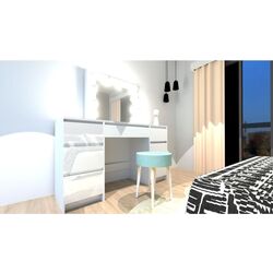 Masa de toaleta cu iluminare Artool Vanessa (White) Thumb