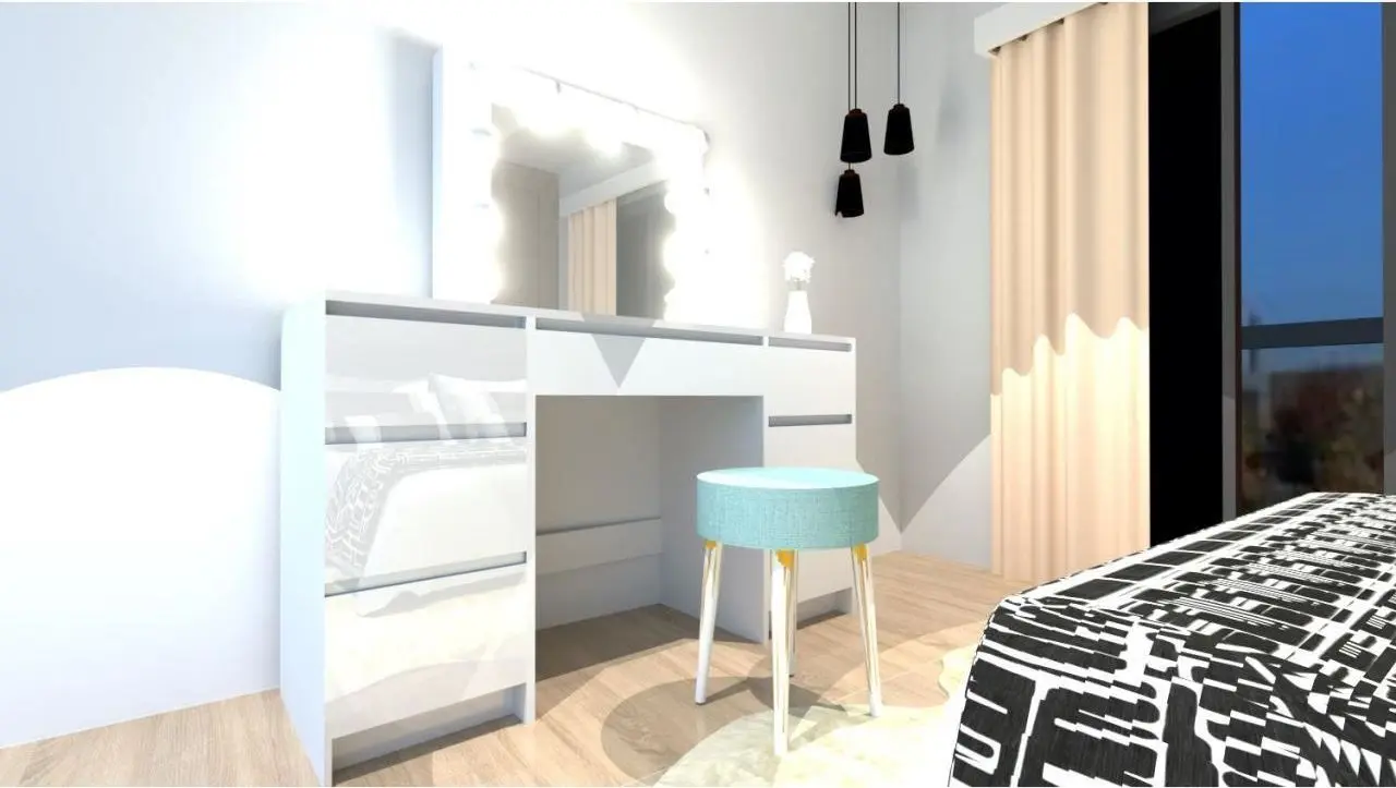 Masa de toaleta cu iluminare Artool Vanessa (White)