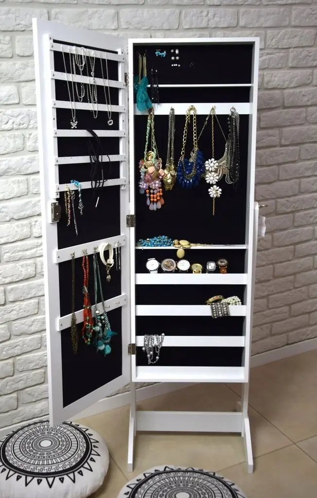 Dulap-oglinda pentru bijuterii Chomik PHO5782 (White) - 3