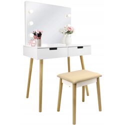 Masa de toaleta cu iluminare Chomik PHO5841 (White) Thumb