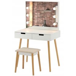 Masa de toaleta cu iluminare Chomik PHO5841 (White) Thumb