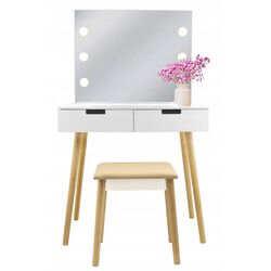 Masa de toaleta cu iluminare Chomik PHO5841 (White) Thumb