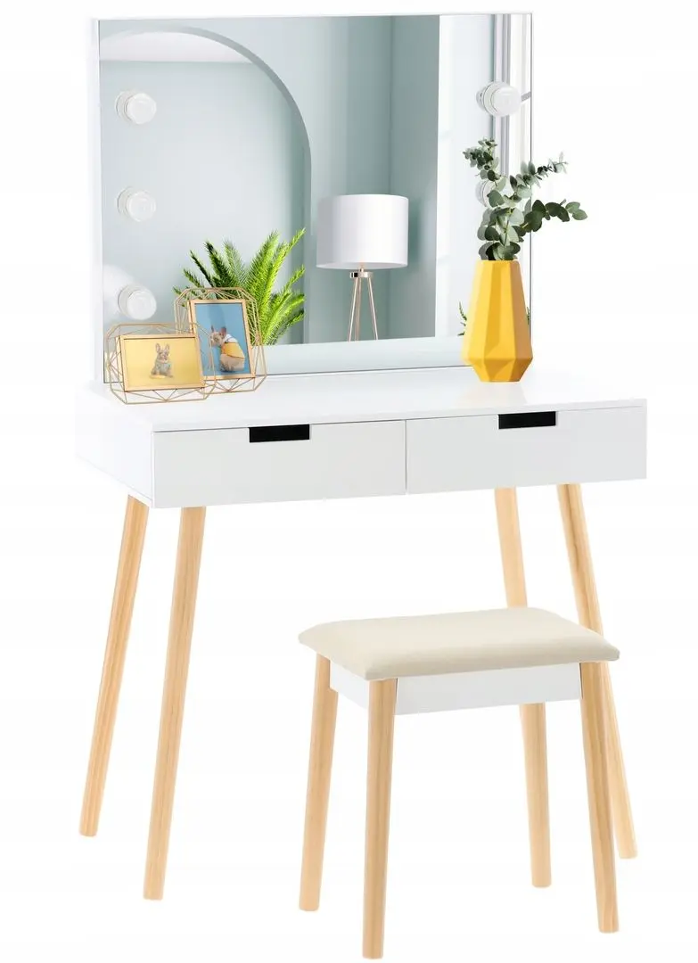 Masa de toaleta cu iluminare Chomik PHO5841 (White)