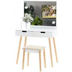 Masa de toaleta cu iluminare Chomik PHO5841 (White) Thumb