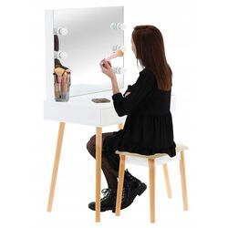 Masa de toaleta cu iluminare Chomik PHO5841 (White) Thumb