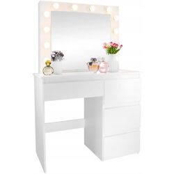 Masa de toaleta Chomik PHO4868 cu LED iluminare (White) Thumb