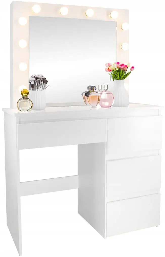 Masa de toaleta Chomik PHO4868 cu LED iluminare (White)