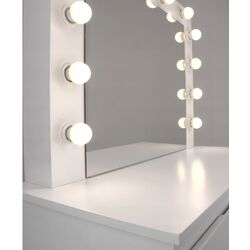 Masa de toaleta Chomik PHO4868 cu LED iluminare (White) Thumb