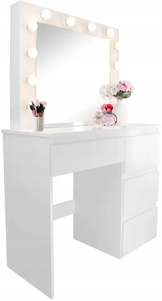 Masa de toaleta Chomik PHO4868 cu LED iluminare (White)