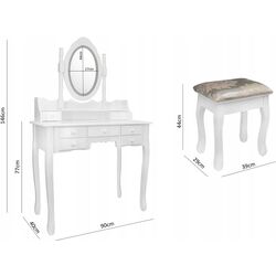 Masa de toaleta Chomik PHO5513LED (White) Thumb