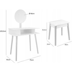 Masa de toaleta Chomik PHO5803 (White) Thumb