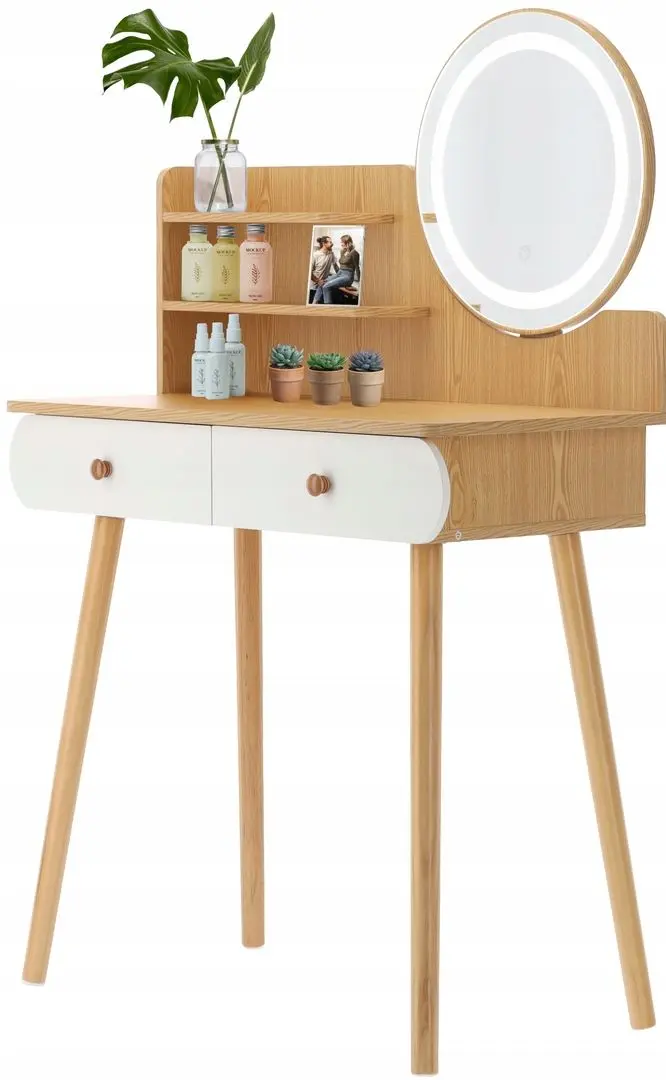 Туалетный столик Chomik PHO7476 (White/Natural) - 2