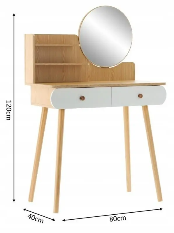 Masuta de toaleta Chomik PHO7865 (White/Natural)