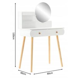 Туалетный столик Chomik PHO7872 (White/Natural) Thumb