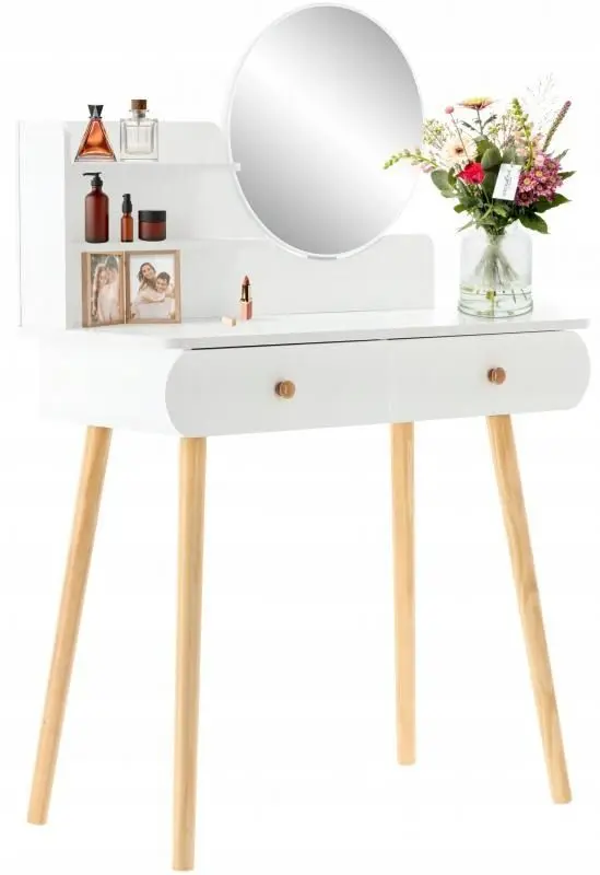 Туалетный столик Chomik PHO7872 (White/Natural)