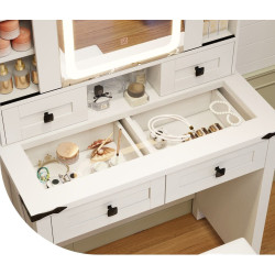 Masa de toaleta Costway HU10928DE-WH+ (White) Thumb