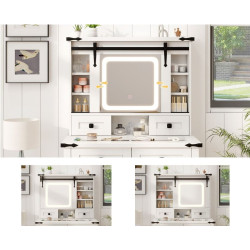 Masa de toaleta Costway HU10928DE-WH+ (White) Thumb