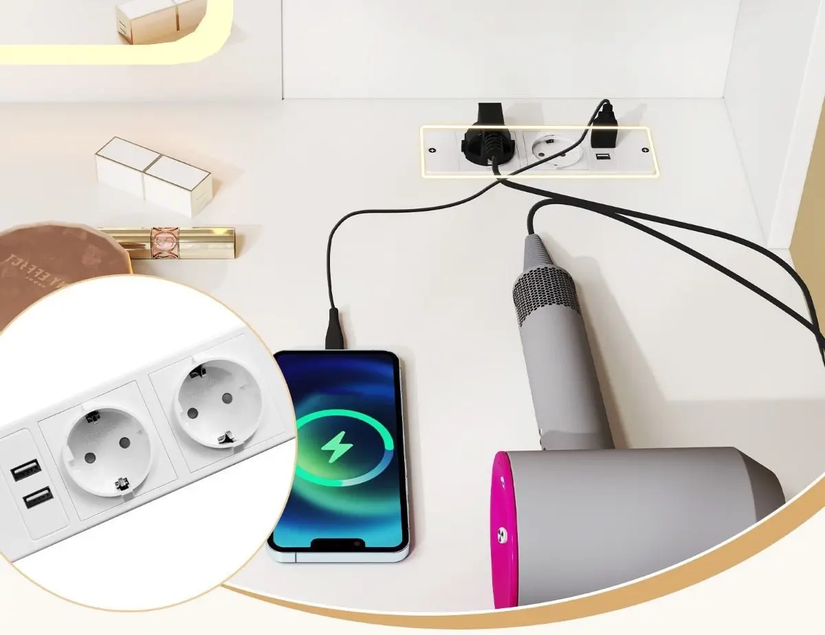 Masa de toaleta  Costway HU10929DE-WH+ (White)