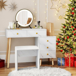 Туалетный столик Costway HU11073WH (White) Thumb