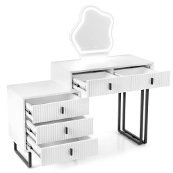 Masa de toaleta Costway HU11074WH (White) Thumb