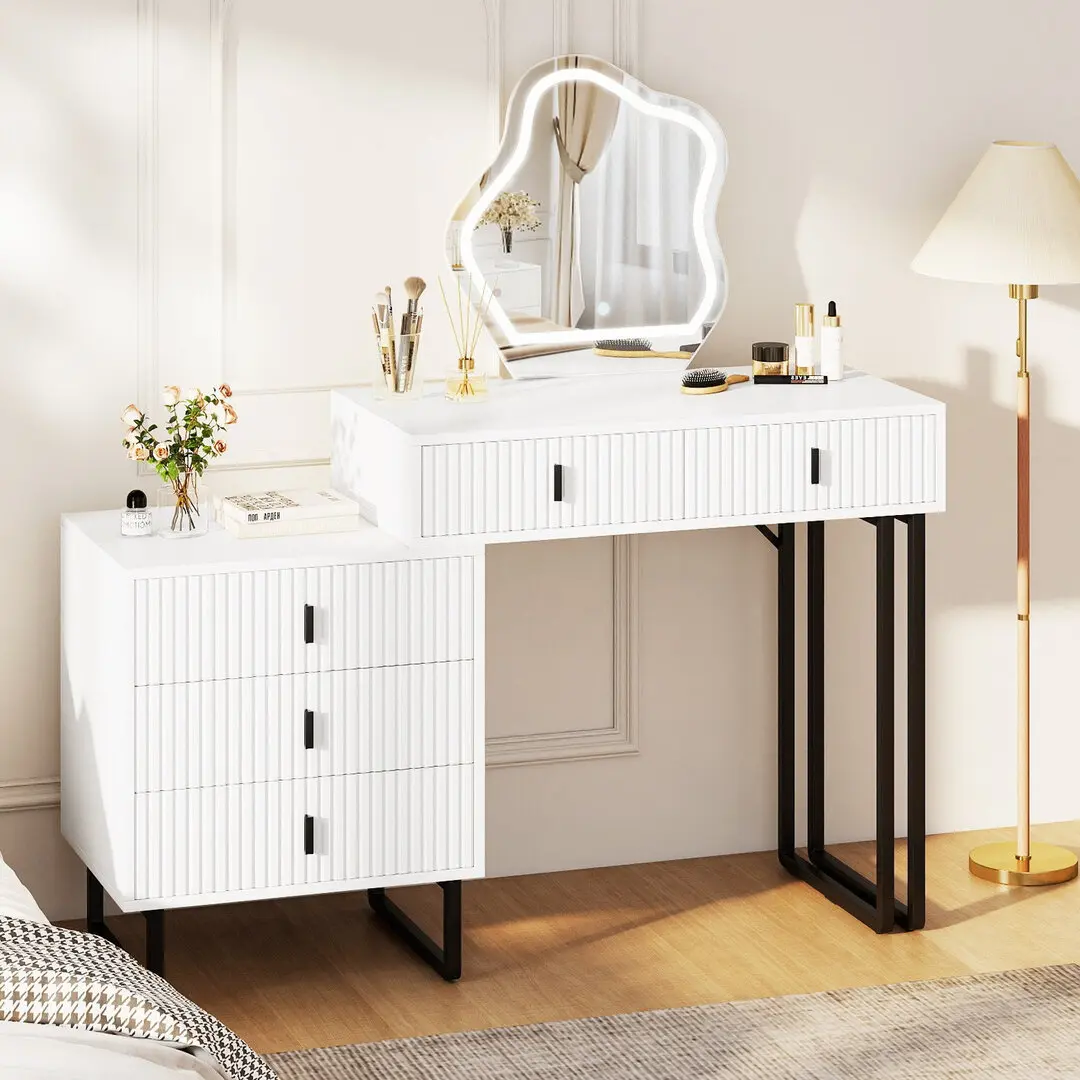 Masa de toaleta Costway HU11074WH (White)